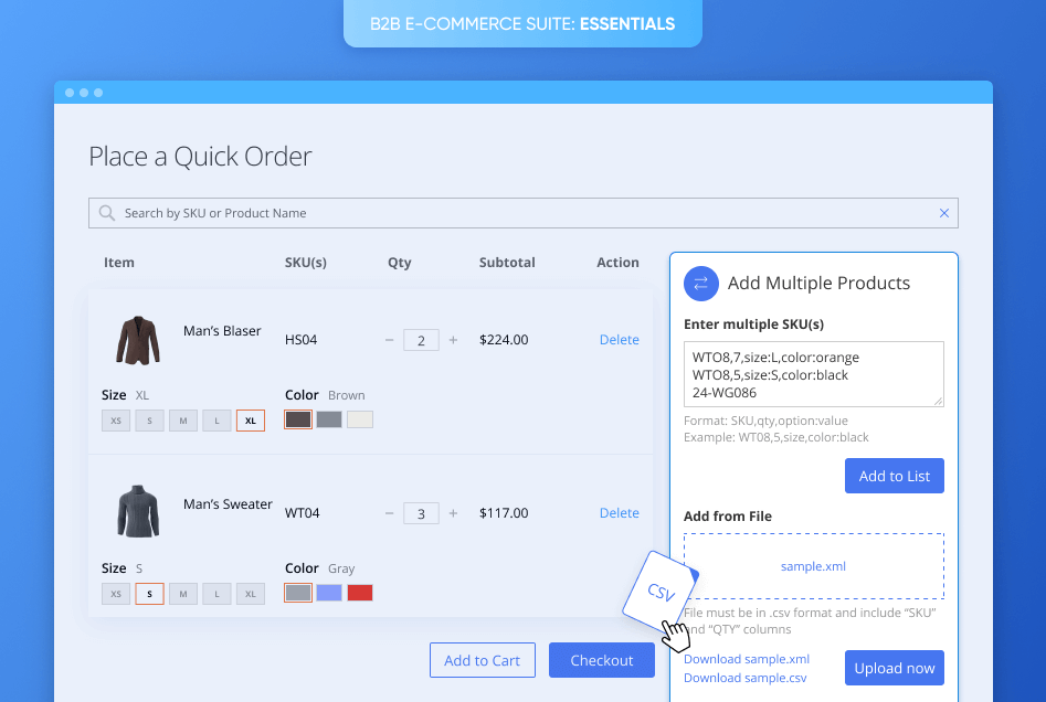 bulk ordering