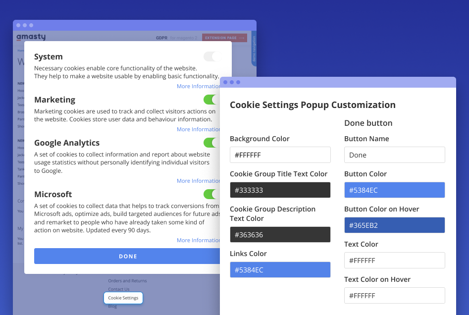 gdpr cookie in magento 2
