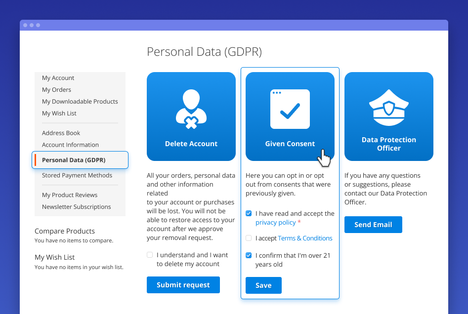 gdpr delete account
