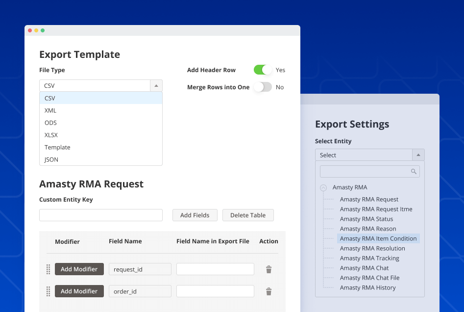 magento 2 rma export
