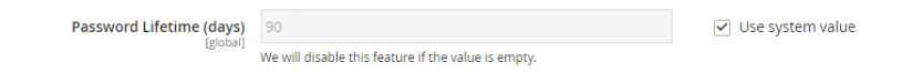 Password Lifetime