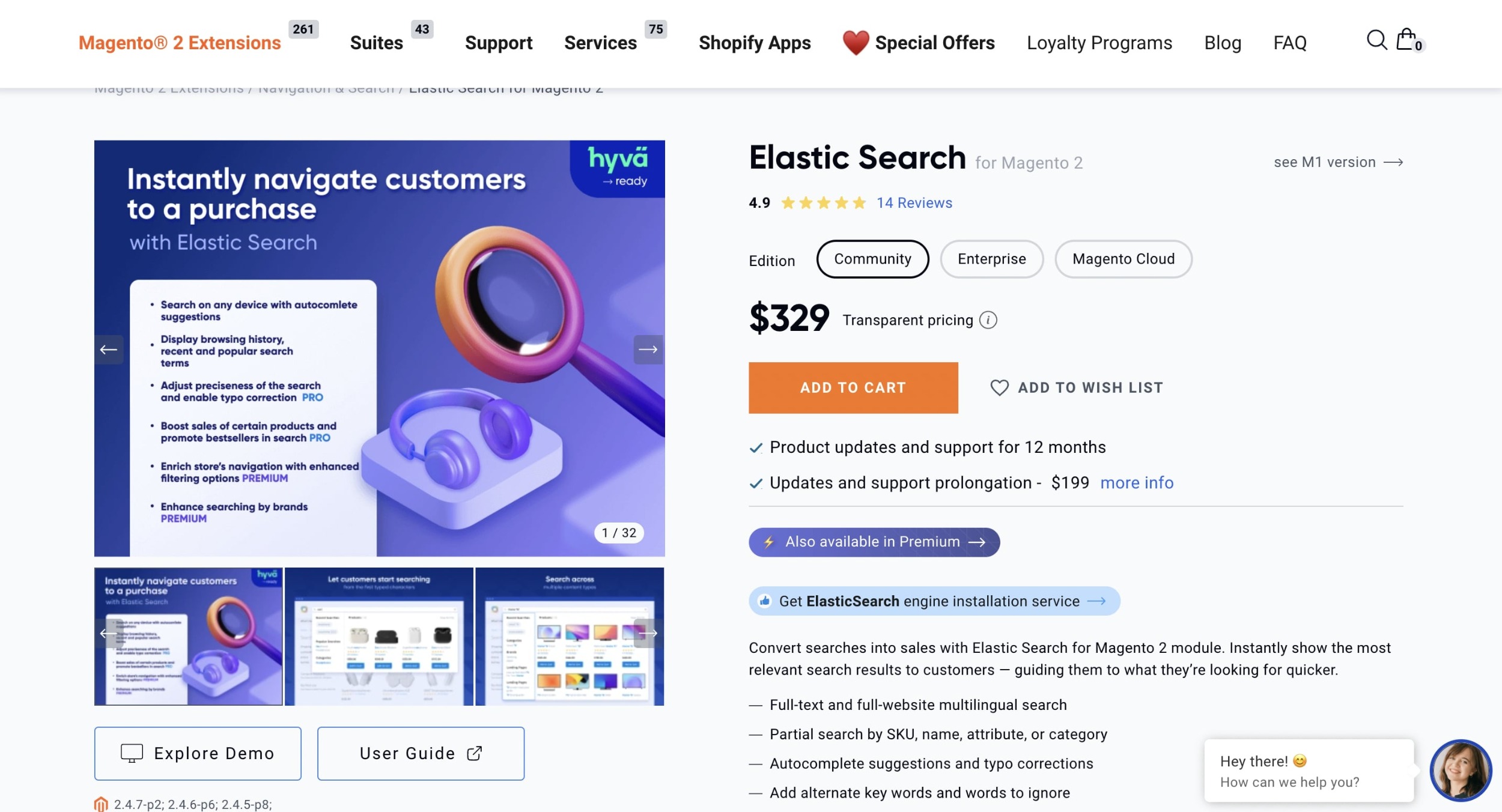 title magento cost