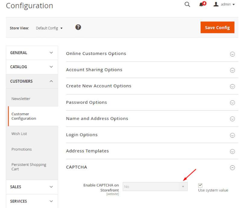 enable-captcha-magento